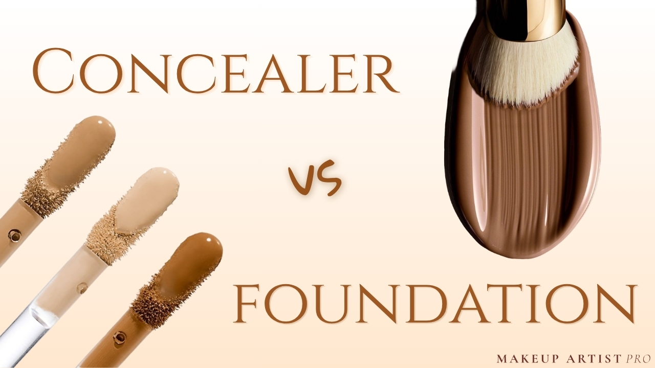 Concealer vs Foundation: Shade, Coverage, and When to Use Each