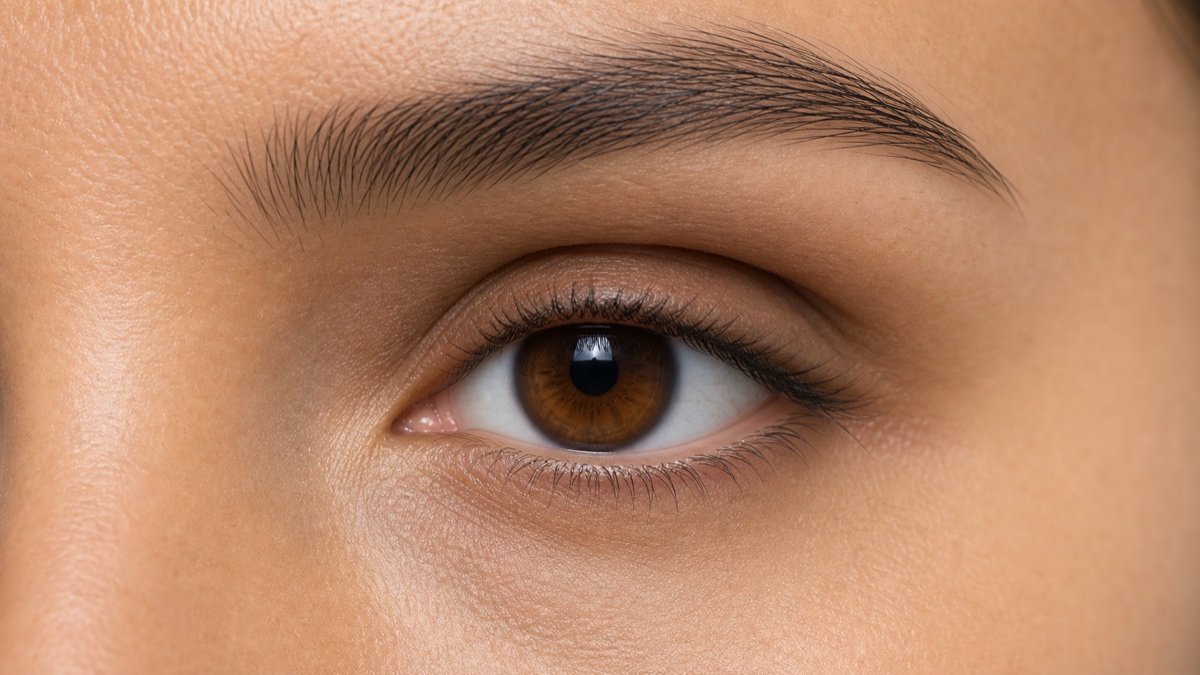 Realistic example of deep-set eyes